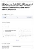 2024&vert;pharm hesi v1&comma;v2&comma;v3&vert;2024-2025 most recent version&vert;Comprehensive questions and verified answers&sol;accurate solutions&vert;Already graded A&plus;&vert;Get it 100&percnt; correct&period;