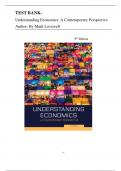 Test Bank With Solution Manual  For Understanding Economics &colon; A Contemporary Perspective 9th Canadian Edition &lpar; lovewell&comma; 2025&rpar; All Chapters 1-15&vert; Latest Edition