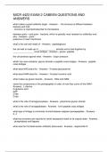  MICR 4423 EXAM 2 CABEEN QUESTIONS AND ANSWERS