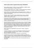 MICR 4423 EXAM 5 QUESTIONS AND ANSWERS