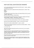 MICR 4423 FINAL QUESTIONS AND ANSWERS