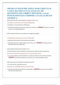 MICHIGAN PESTICIDE APPLICATOR CORE EXAM  LATEST 2024-2025 ACTUAL EXAM ALL 400  QUESTIONS AND CORRECT DETAILED ANSWERS  WITH RATIONALES &lpar;VERIFIED ANSWERS&rpar; &vert;ALREADY GRADED A&plus;  