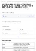 BRCC Exam 2 Bio 1013 2024 ACTUAL EXAM QUESTIONS AND VERIFIED ANSWERS &sol;GET IT 100&percnt; ACCURATE&vert;ALREADY GRADED A&plus;