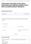 C787 Nutrition WGU 2024 ACTUAL EXAM QUESTIONS AND VERIFIED ANSWERS &sol;GET IT 100&percnt; ACCURATE&vert;ALREADY GRADED A&plus;