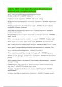 LSU Bio 1201 Final Exam Pomarico Questions and  Answers with complete solution