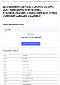 cpss ophthalmology &vert;2024 UPDATE &vert;ACTUAL EXAM QUESTIONS AND VERIFIED ANSWERS&sol;ACCURATE SOLUTIONS &vert;GET IT 100&percnt; CORRECT&excl;&excl; ALREADY GRADED A&plus;