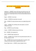 AQT STUDY GUIDE EXAM QUESTIONS AND ANSWERS