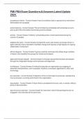 PMI-PBA Exam Questions & Answers Latest Update 2024&period;