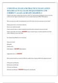 CNIM FINAL EXAM AND PRACTICE EXAM LATEST  2024-2025 ACTUAL EXAM 250 QUESTRIONS AND  CORRECT ASWERS&rpar; &vert;ALREADY GRADED A&plus; 