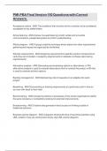 PMI-PBA Final Version 150 Questions with Correct Answers&period;