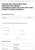 LDRS-302 &vert;2024 UPDATE &vert;REAL EXAM QUESTIONS AND VERIFIED ANSWERS&sol;ACCURATE SOLUTIONS &vert;GET IT 100&percnt; CORRECT&excl;&excl; ALREADY GRADED A&plus;