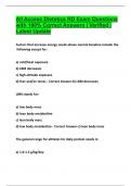 All Access Dietetics RD Exam Questions with 100&percnt; Correct Answers &vert; Verified &vert; Latest Update