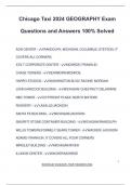 CHICAGO Exam PACKAGE DEAL QUESTIONS WITH 100&percnt; CORRRECT ANSWERS &vert; LATEST UPDATE &vert; VERIFIED AND APPROVED 