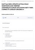 NAFI Test &vert;2024 UPDATE &vert;ACTUAL EXAM QUESTIONS AND VERIFIED ANSWERS&sol;ACCURATE SOLUTIONS &vert;GET IT 100&percnt; CORRECT&excl;&excl; ALREADY GRADED A&plus;