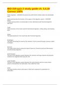BIO-319 quiz 2 study guide ch&period; 3&comma;4&comma;18 Correct 100&percnt;