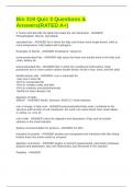 Bio 319 Quiz 3 Questions & Answers&lpar;RATED A&plus;&rpar;