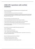 CIRO OP 2 questions with verified solutions