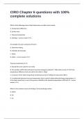 CIRO Chapter 6 questions with 100&percnt; complete solutions