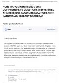 NURS 714&sol;724 Midterm 2024-2025 COMPREHENSIVE QUESTIONS AND VERIFIED ANSWERS&vert;100&percnt; ACCURATE SOLUTIONS WITH RATIONALES&vert; ALREADY GRADED A&plus;