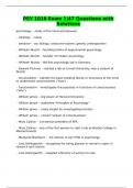 PSY 1010 Exam 1&vert;47 Questions with Solutions