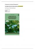 Comparative International Management 3rd edition Sorge &lpar;DOC1&rpar; COMPLETE summary &plus; lecture notes &plus;  &lpar;DOC2&rpar; test bank 75 multiple choice 