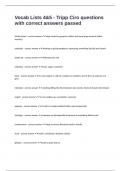 Vocab Lists 4&5 - Tripp Ciro questions with correct answers passed