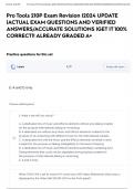 Pro Tools 210P Exam Revision &vert;2024 UPDATE &vert;ACTUAL EXAM QUESTIONS AND VERIFIED ANSWERS&sol;ACCURATE SOLUTIONS &vert;GET IT 100&percnt; CORRECT&excl;&excl; ALREADY GRADED A&plus;