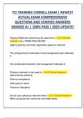 TCI TRAINING CORNELL EXAM &vert; NEWEST  ACTUAL EXAM COMPREHENSIVE  QUESTIONS AND VERIFIED ANSWERS  GRADED A&plus; &vert; 100&percnt; PASS &vert; 2025 UPDATE&excl;