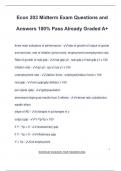 Econ 203 Midterm Exam Questions and Answers 100&percnt; Pass Already Graded A&plus;