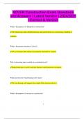 NCCER Construction Exam Questions and Answers &vert; Latest Version &vert; 2024&sol;2025  &vert; Correct & Version