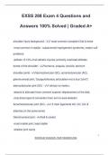 EXSS 288 Exam 4 Questions and Answers 100&percnt; Solved &vert; Graded A&plus;
