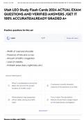Utah LEO Study Flash Cards 2024 ACTUAL EXAM QUESTIONS AND VERIFIED ANSWERS &sol;GET IT 100&percnt; ACCURATE&vert;ALREADY GRADED A&plus;