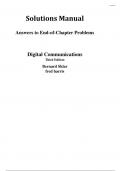 Solution Manual for Digital Communications Fundamentals and Applications&comma; 3rd Edition by Bernard Sklar&comma; Fredric J&period; Harris