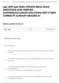 wgu d219 quiz &vert;2024 UPDATE &vert;REAL EXAM QUESTIONS AND VERIFIED ANSWERS&sol;ACCURATE SOLUTIONS &vert;GET IT 100&percnt; CORRECT&excl;&excl; ALREADY GRADED A&plus;