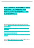   MWS CCRE EXAM  WITH CORRECT ACTUAL QUESTIONS AND CORRECTLY  WELL DEFINED ANSWERS LATEST 2024 &ndash; 2025  ALREADY GRADED A&plus;  