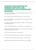Assisted Living Manager AZ Numbers Questions