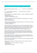 OCCTH 585 Neuro Exam Questions and Answers