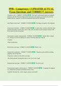 PPR - Competency 1 UPDATED ACTUAL  Exam Questions and CORRECT Answers