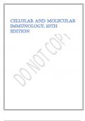 Exam &lpar;elaborations&rpar; Cellular and Molecular Immunology&comma; 10th Edition