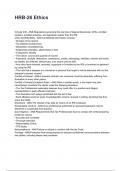 HRB ALL EXAMS  New 2026&sol;2027 Questions and Professionally Verified Answers &lpar;complete bundle&rpar;