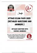 ICT3621 EXAM PACK 2025  &lbrace;DETAILED QUESTIONS AND ANSWERS &rcub;
