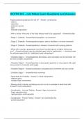  OCCTH 585 - Lab Notes Exam Questions and Answers