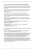 MICR 4423  EXAM &num;2 QUESTIONS AND ANSWERS