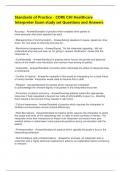 Standards of Practice - CORE CHI Healthcare Interpreter Exam study set Questions and Answers