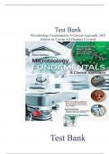 TEST BANK FOR MICROBIOLOGY FUNDAMENTALS&colon; A CLINICAL APPROACH 3RD EDITION BY COWAN