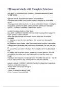 F80 second study with Complete Solutions and answers
