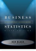 Test bank Business Statistics For Contemporary Decision Making &period;All chapters by Ken Black&period;