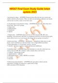 NR567 Final Exam Study Guide latest update 2023