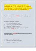 TRANSACTION COMPS MODELLING WALL  STREET PREP&vert;&vert; EXAM NEWEST ACTUAL EXAM  QUESTIONS AND CORRECT DETAILED ANSWERS  WITH RATIONALES&vert;&vert; ALREADY GRADED A&plus;