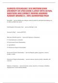 OLDROYD PSYCHOLOGY 1010 MIDTERM EXAM UNIVERSITY OF UTAH EXAM 4 LATEST WITH ACTUAL QUESTIONS AND CORRECT VERIFIED ANSWERS ALREADY GRADED A&plus; 100&percnt; GUARANTEED PASS&excl;